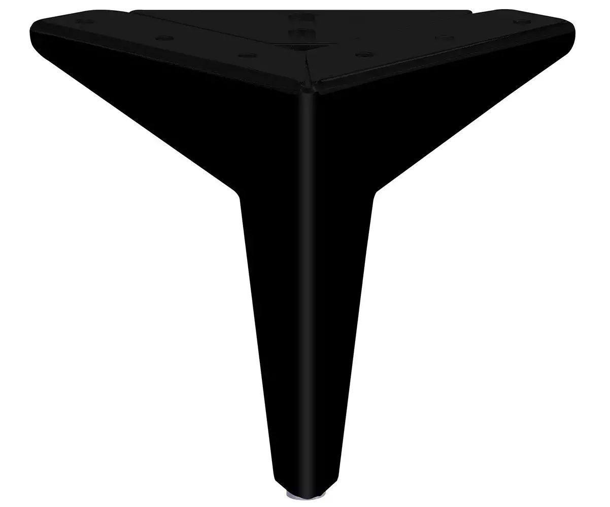 Jeu de pieds métal noir Jeu de pieds métal noir