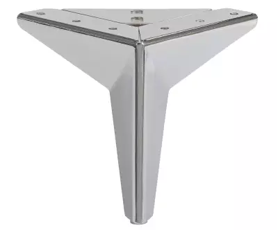 Jeu de pieds métal chromé