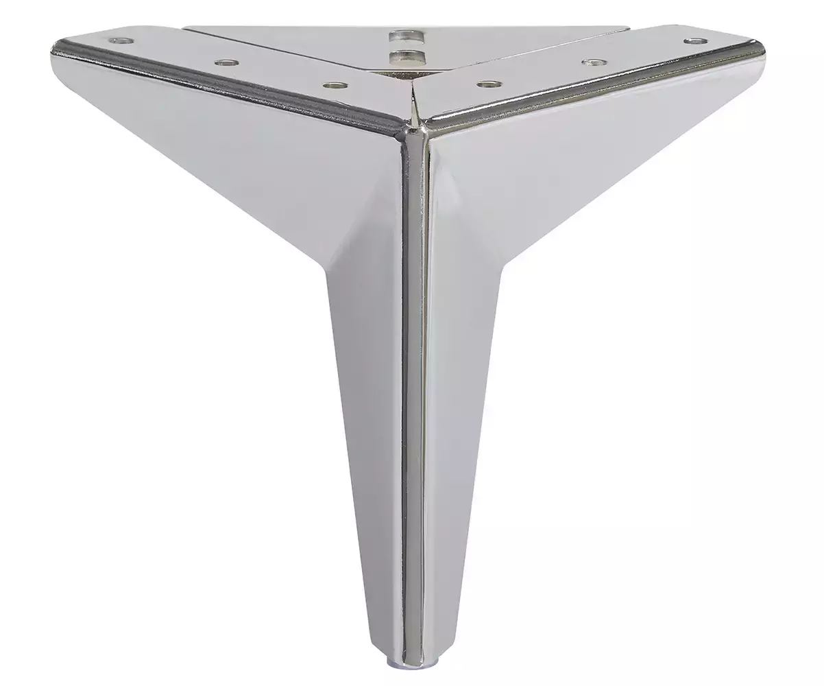 Jeu de pieds métal chromé Jeu de pieds métal chromé