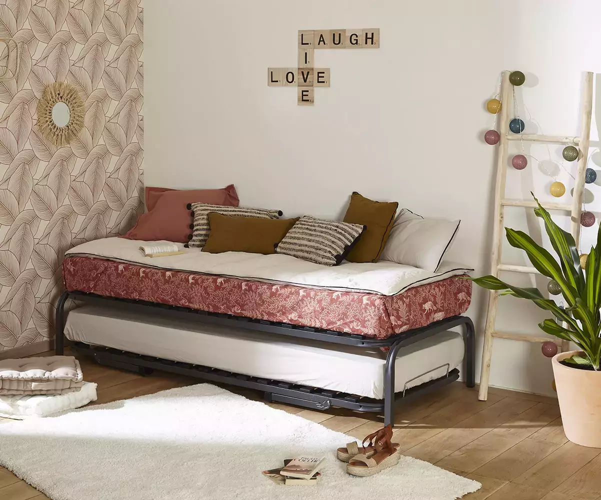 Ensemble sommier gigogne Morphée avec matelas en option Ensemble sommier gigogne Morphée avec matelas en option