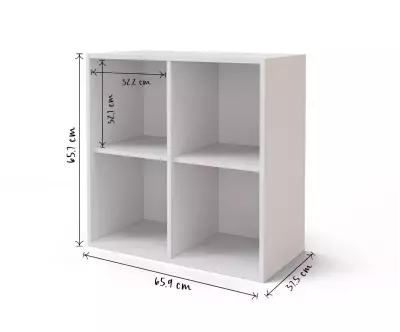 Dimensions Casier Caldéra 4 cases de rangement