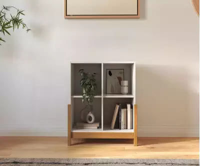 Cube de rangement 4 cases avec pieds