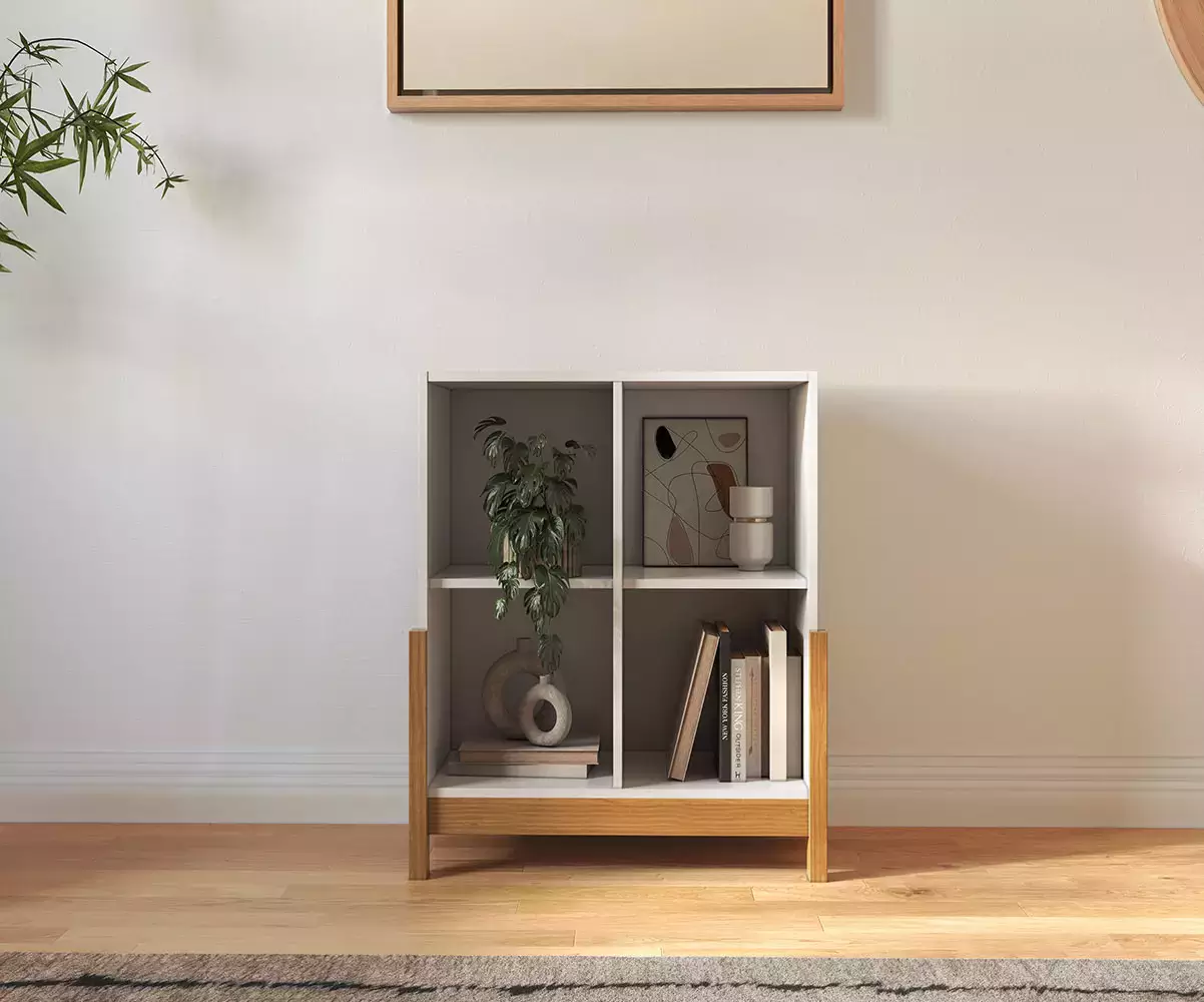 Cube de rangement 4 cases avec pieds Cube de rangement 4 cases avec pieds