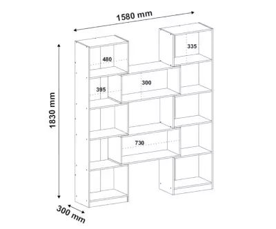Dimensions étagère Riano
