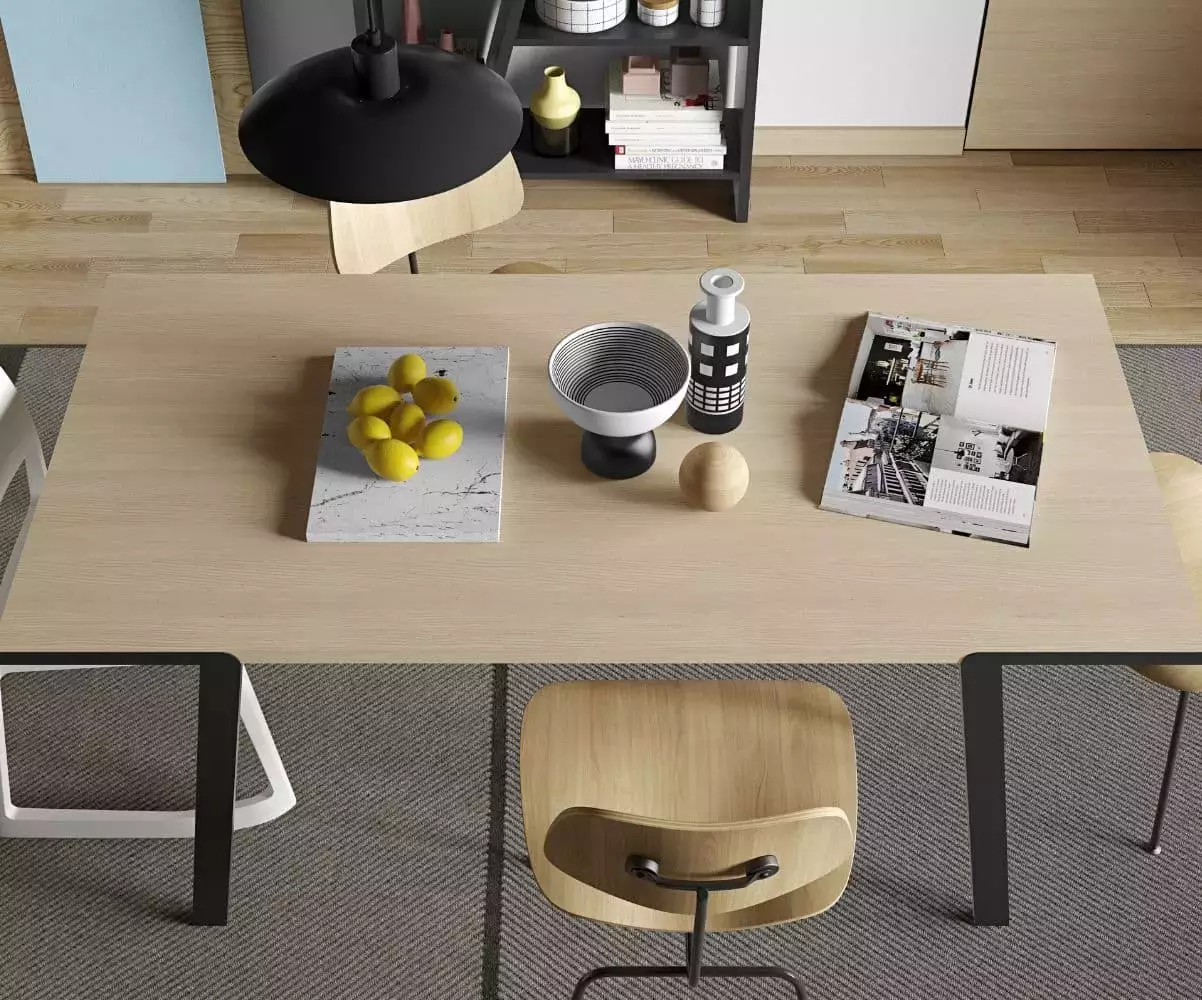 Table à manger Drift apporte une touche industrielle à votre espace de vie Table à manger Drift apporte une touche industrielle à votre espace de vie