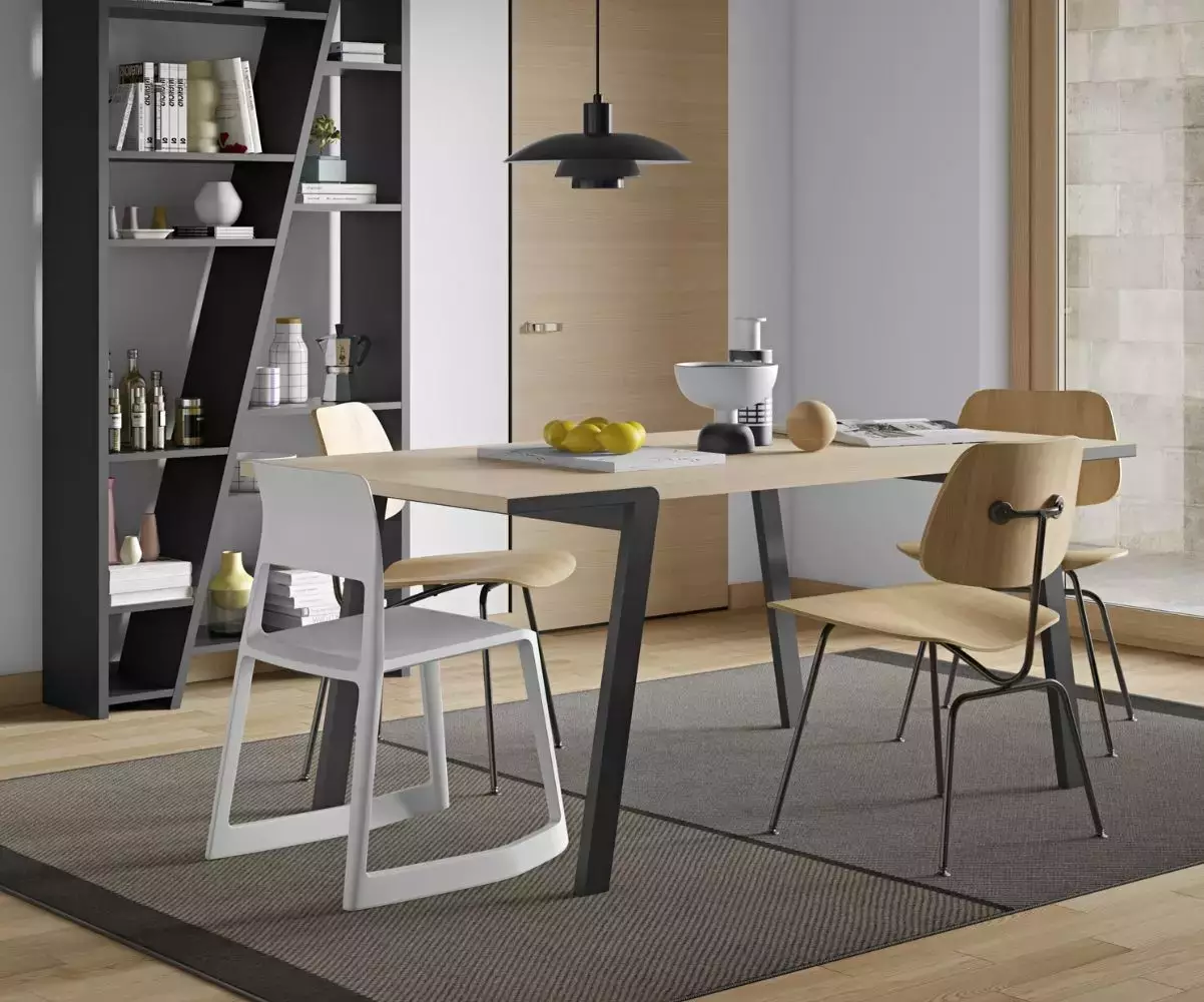 Table à manger Drift a un style industriel Table à manger Drift a un style industriel