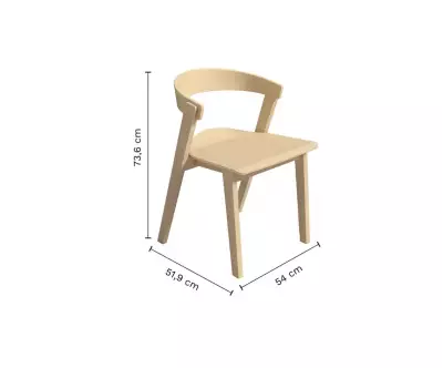 Dimensions de la Chaise Lowan
