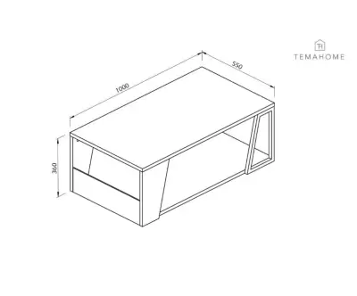 Dimension du Table basse Albi