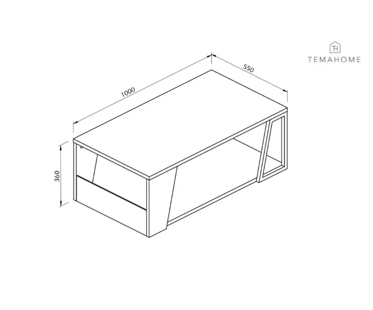 Dimension du Table basse Albi Dimension du Table basse Albi