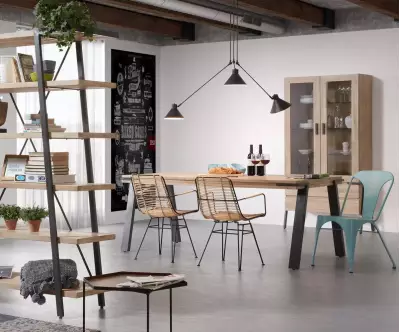 table salle a manger industrielle Jaro
