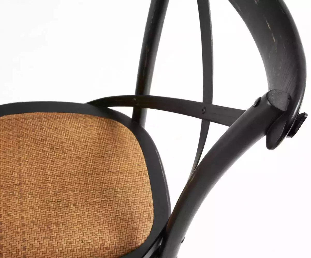 assise en osier chaise bistrot en bois wood noir assise en osier chaise bistrot en bois wood noir