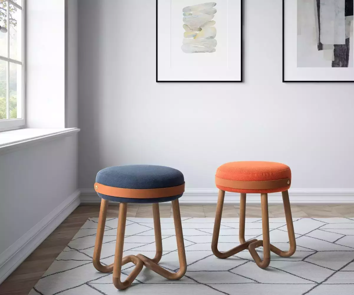 Tabouret Loop design aux détails sophistiqués Tabouret Loop design aux détails sophistiqués