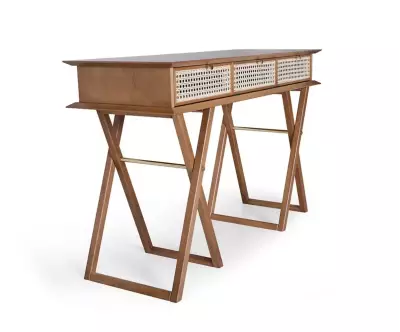 Console Dinda fonctionnelle 3 tiroirs de rangement