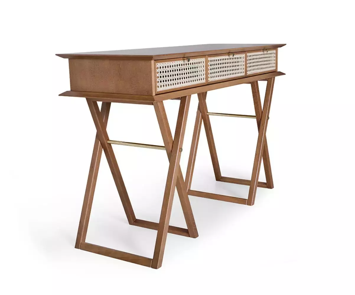 Console Dinda fonctionnelle 3 tiroirs de rangement Console Dinda fonctionnelle 3 tiroirs de rangement