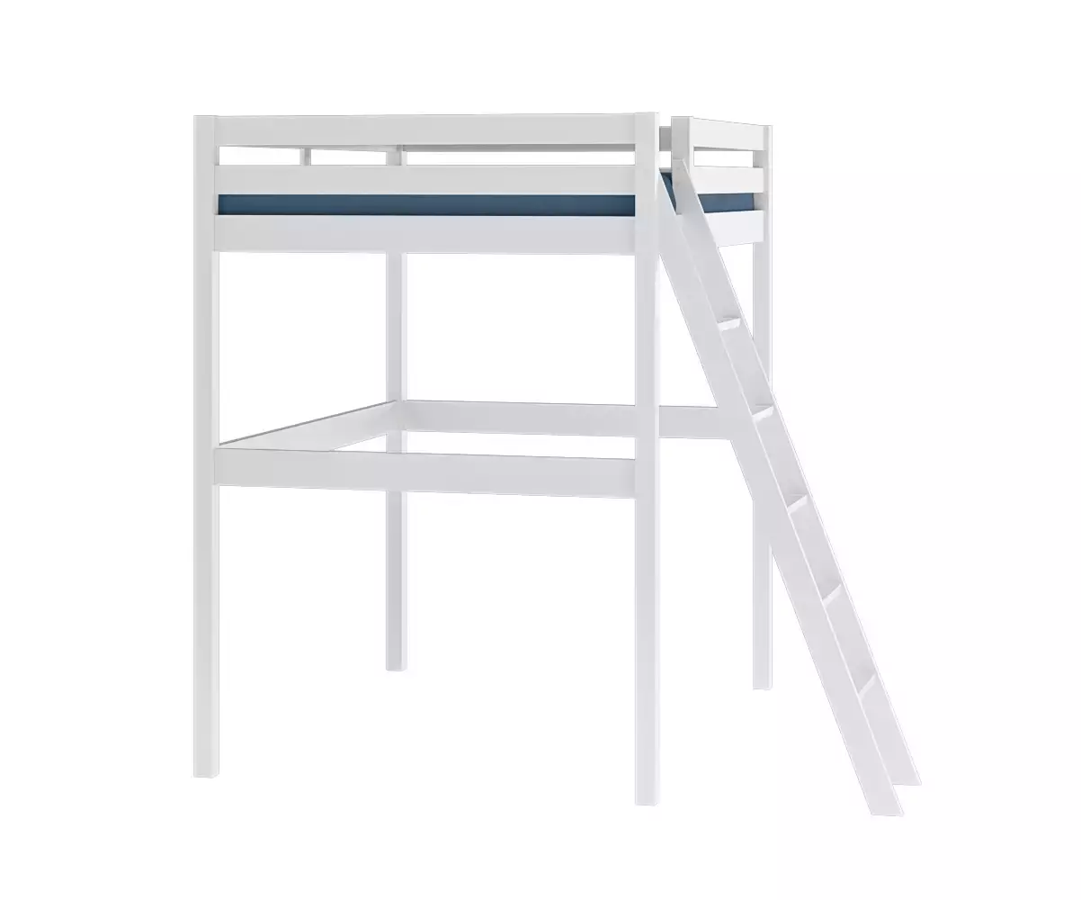 Lit mezzanine blanc 140 Lit mezzanine blanc 140