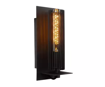 Applique murale Spica en métal noir pour intérieur