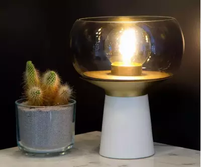Lampe en métal et verre Rigel