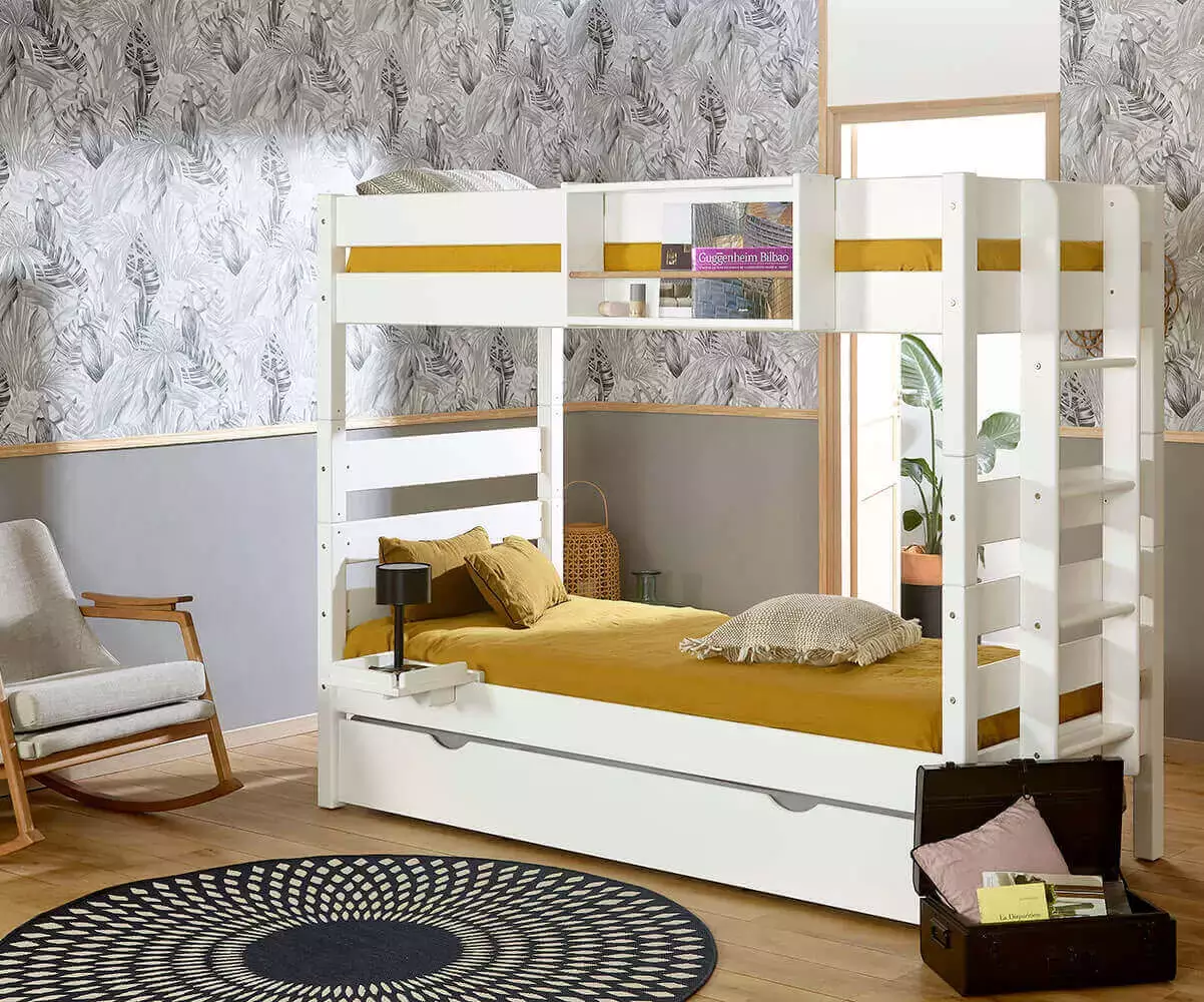 Etagère à barreau sur lit superposé Etagère à barreau sur lit superposé