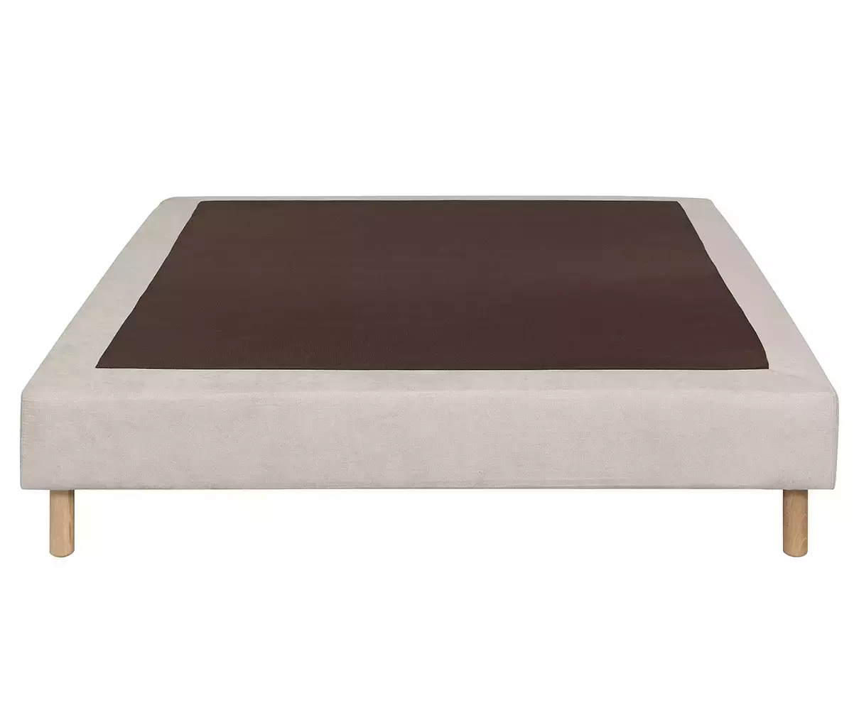 Sommier tapissier avec pieds en option coloris lin Sommier tapissier avec pieds en option coloris lin