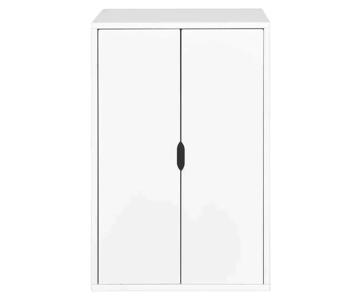 Armoire 2 portes Milos blanche en pin massif Armoire 2 portes Milos blanche en pin massif