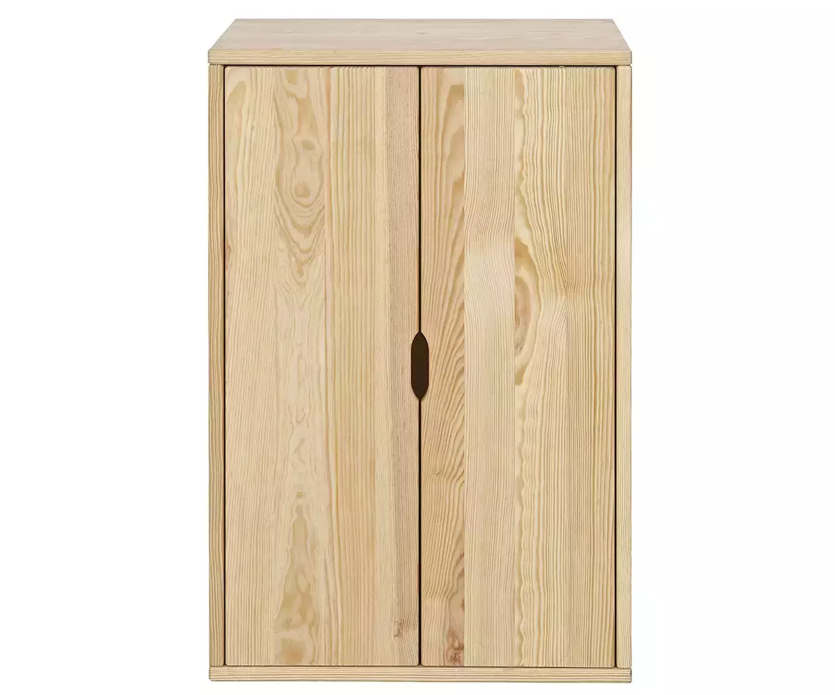 Armoire 2 portes Milos bois naturel en pin massif Armoire 2 portes Milos bois naturel en pin massif