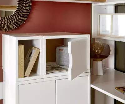 Rangement 1 porte avec niche Milos