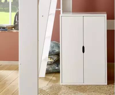 Armoire penderie blanche Milos