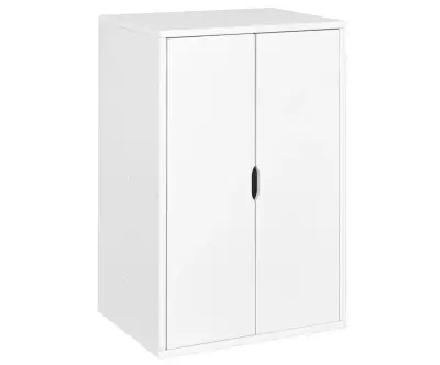 Armoire avec penderie Milos blanc