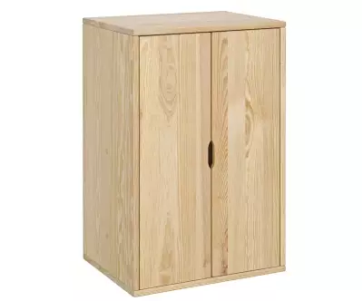 Armoire avec penderie Milos bois naturel