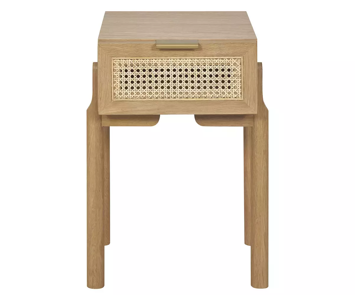 Chevet en bois et cannage Chevet en bois et cannage