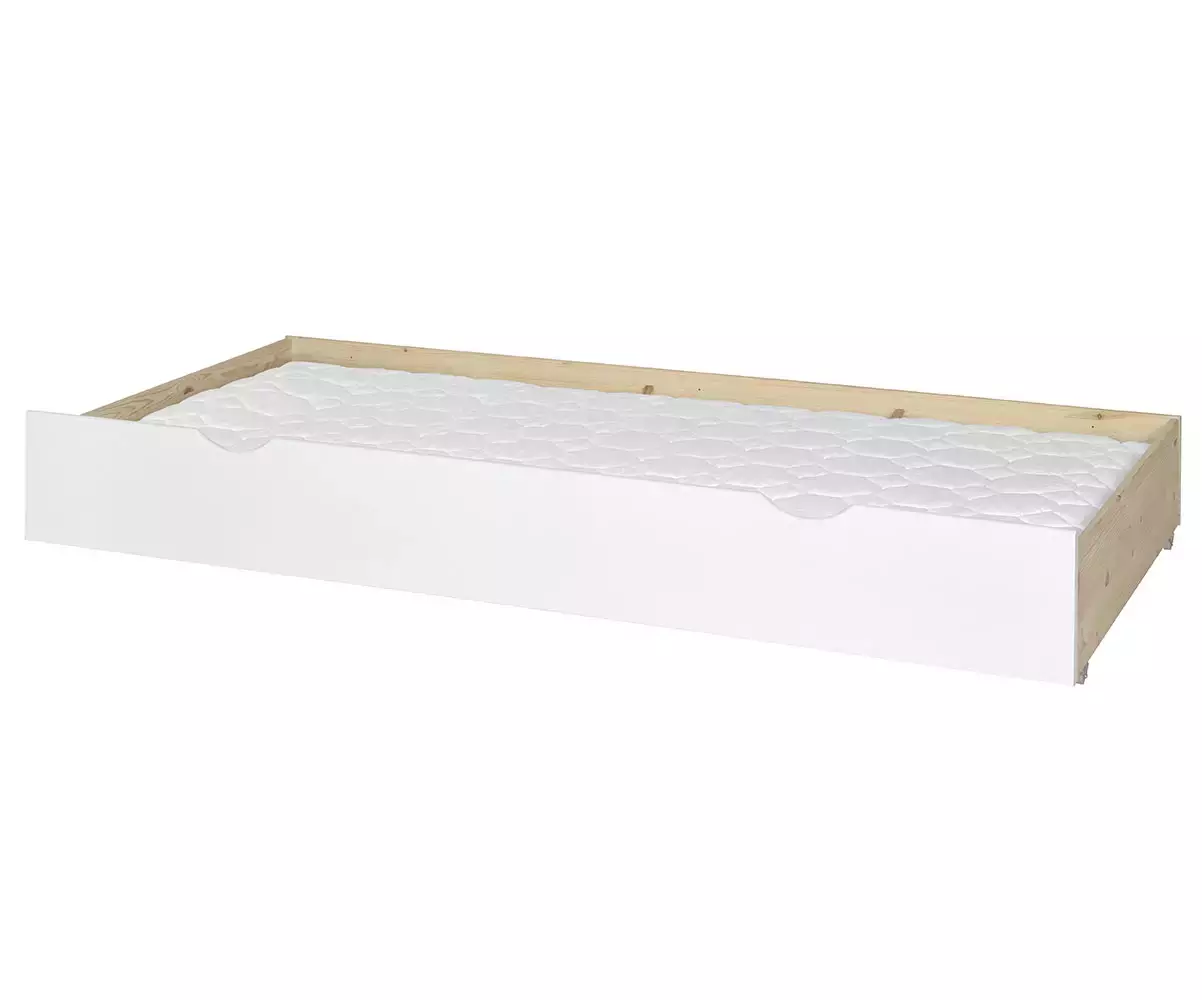 Tiroir de rangement Koalaa blanc avec matelas en option Tiroir de rangement Koalaa blanc avec matelas en option