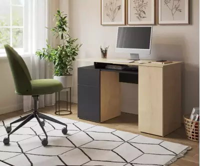 Bureau Caral bois et noir