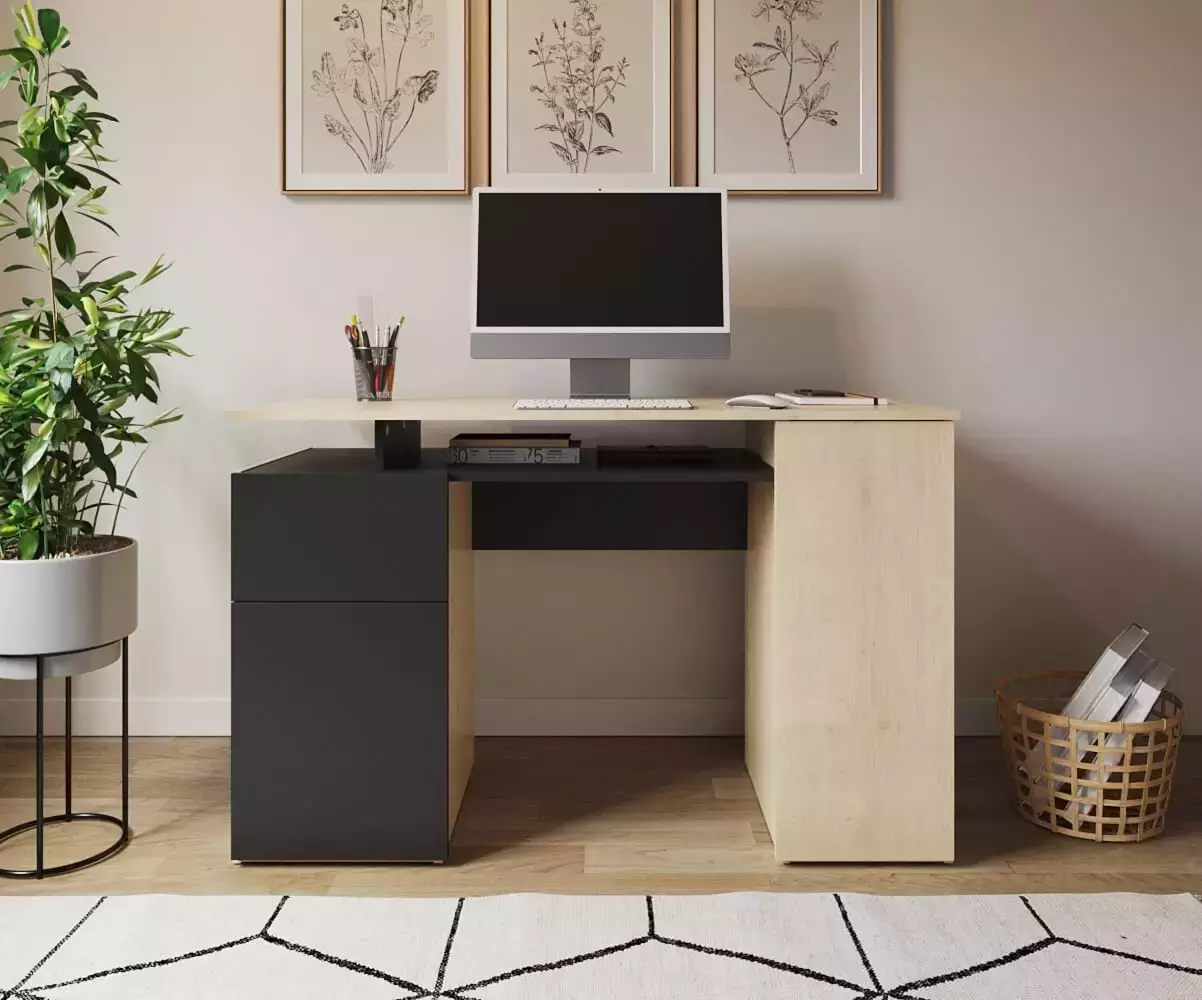 Bureau Caral avec grand espace de travail Bureau Caral avec grand espace de travail