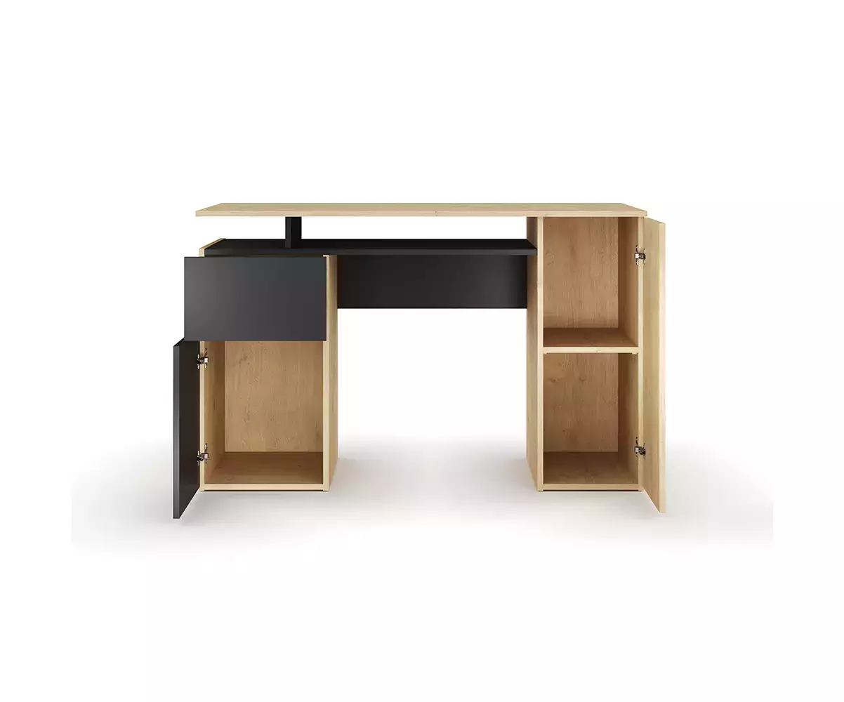 Bureau Caral avec rangements ouverts Bureau Caral avec rangements ouverts