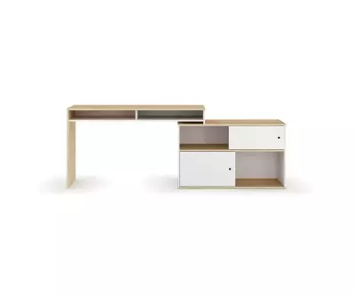 Bureau en longueur Isonoé avec espace de travail