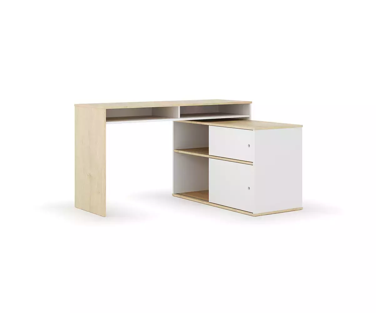 Bureau en longueur Isonoé avec meuble de rangements Bureau en longueur Isonoé avec meuble de rangements