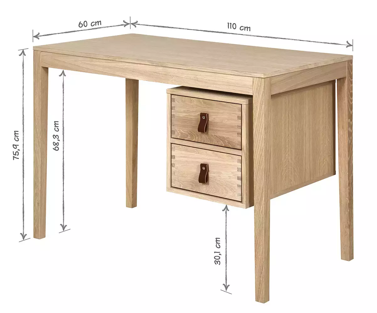 Côtes du Bureau 2 tiroirs Notos Côtes du Bureau 2 tiroirs Notos