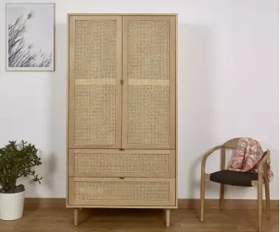 Armoire Bénarès avec cannage