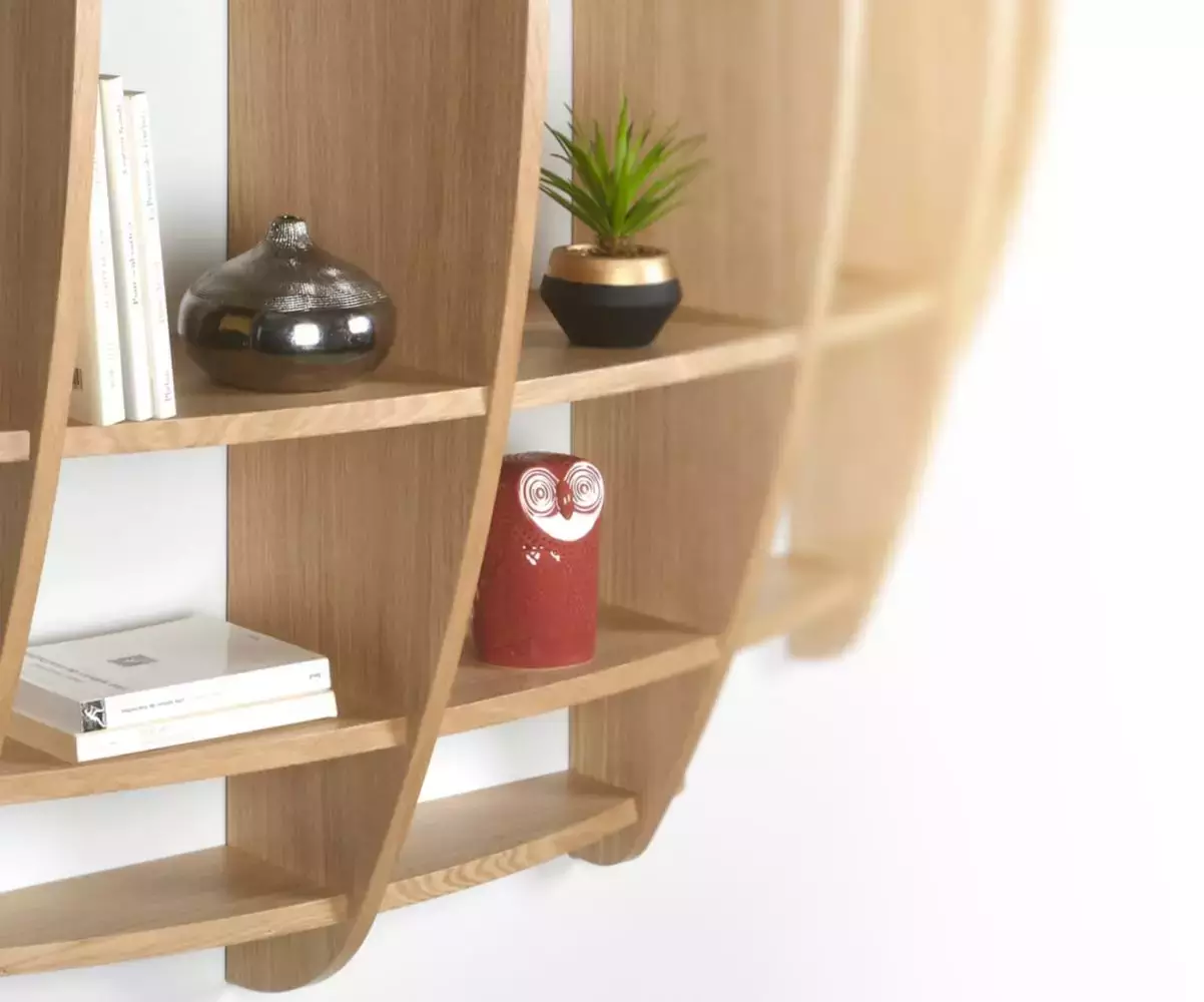 Etagère de rangement Volana en chêne Etagère de rangement Volana en chêne
