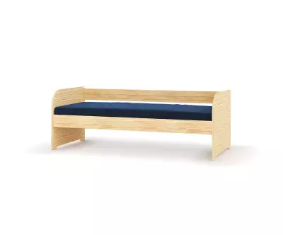 Lit banquette Flocon bois naturel