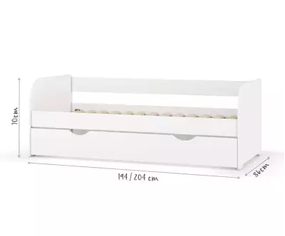 Dimensions du lit banquette  Flocon