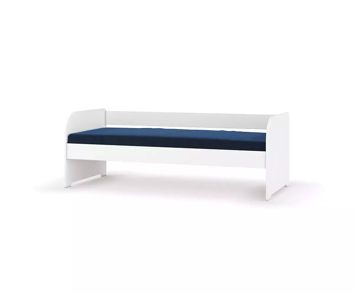 Lit banquette Flocon blanc avec matelas Lit banquette Flocon blanc avec matelas