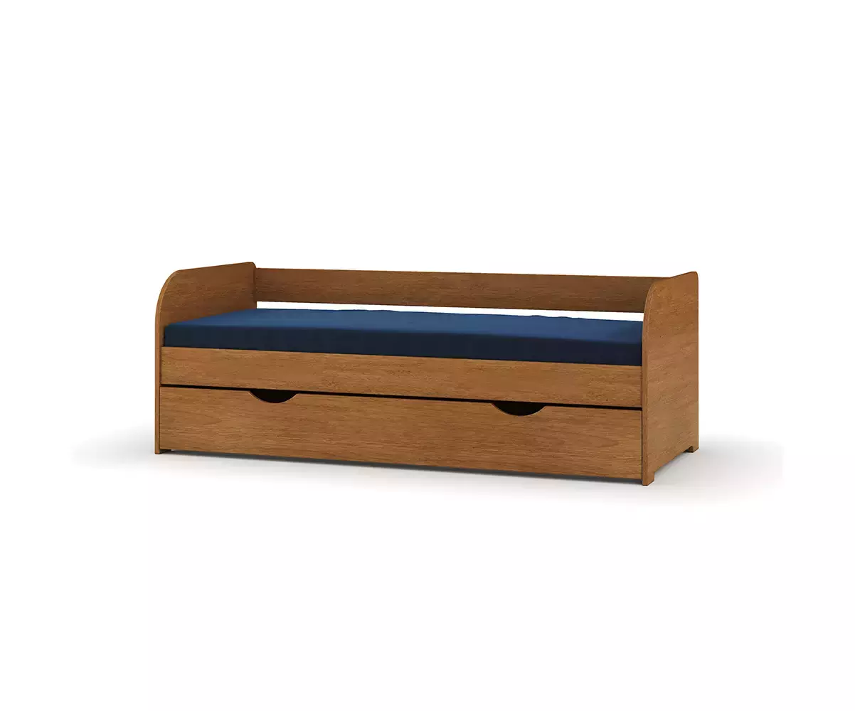 Lit gigogne 2 couchages - noisette Lit gigogne 2 couchages - noisette