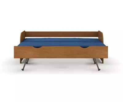 Lit gigogne noisette sommier ouvert
