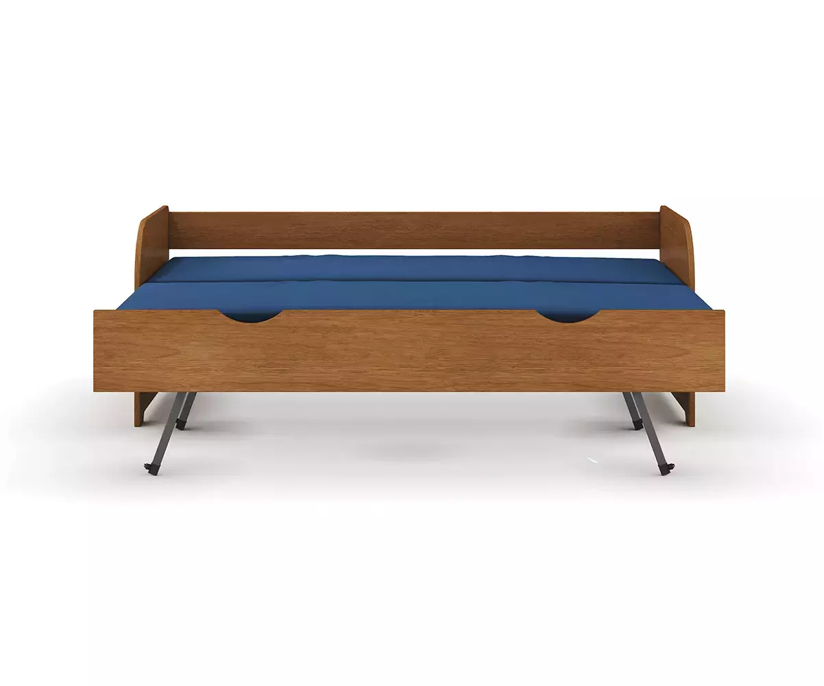 Lit gigogne noisette sommier ouvert Lit gigogne noisette sommier ouvert