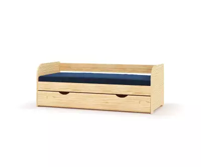 Lit gigogne 2 couchages - brut