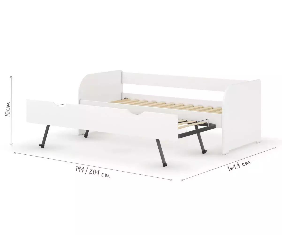 Dimensions lit gigogne ouvert Dimensions lit gigogne ouvert