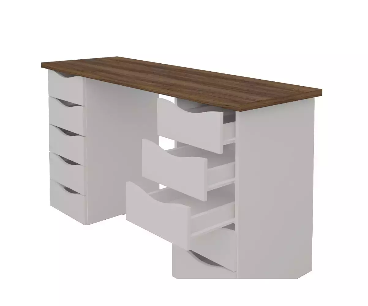 Bureau avec de nombreux tiroirs de rangements Bureau avec de nombreux tiroirs de rangements