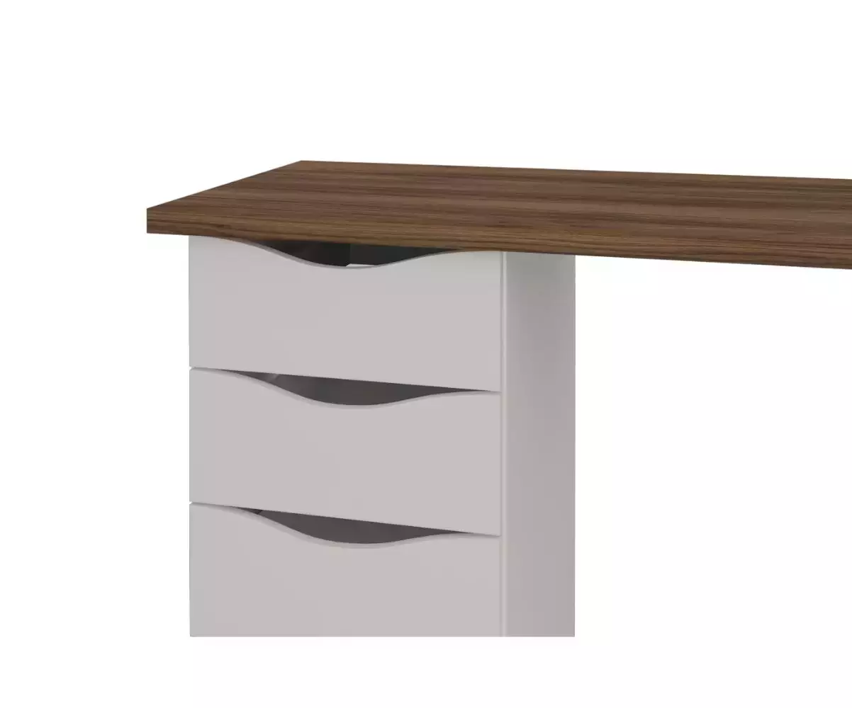 Bureau avec plateau en bois Bureau avec plateau en bois