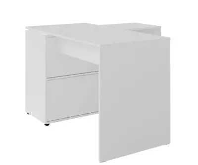 Bureau d'angle blanc